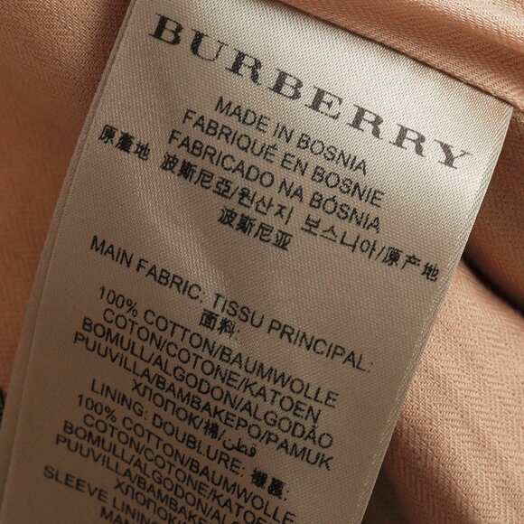 Burberry Brit Beige Belted Double-Breasted Trench Coat - Picture 13 of 15